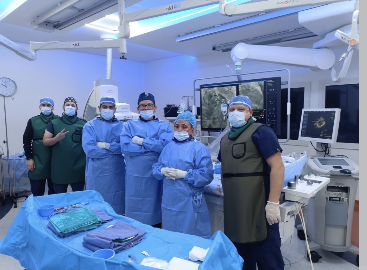 Interventional cardiology team in the cath lab, Cardiovascular Group of Tijuana